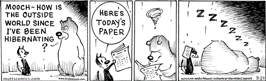 Mutts Comic zu den newslichtern