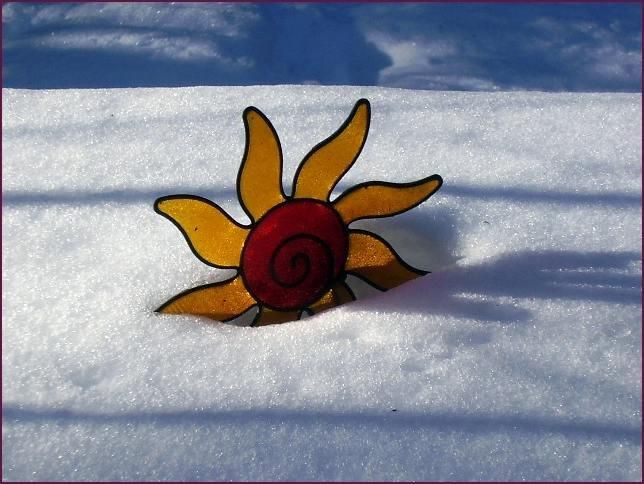 Sonne im Schnee…