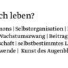 Fürstand für das gute Leben