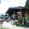 Vegetarische Berghütte